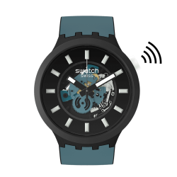 Orologio Swatch Big Bold NIGHT TRIP PAY! SB03B111-6000 | De Wrachien Gioielli