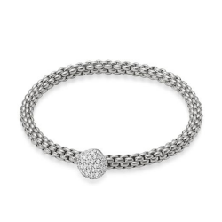 Bracciale Fope in oro e diamanti | De Wrachien Gioielli