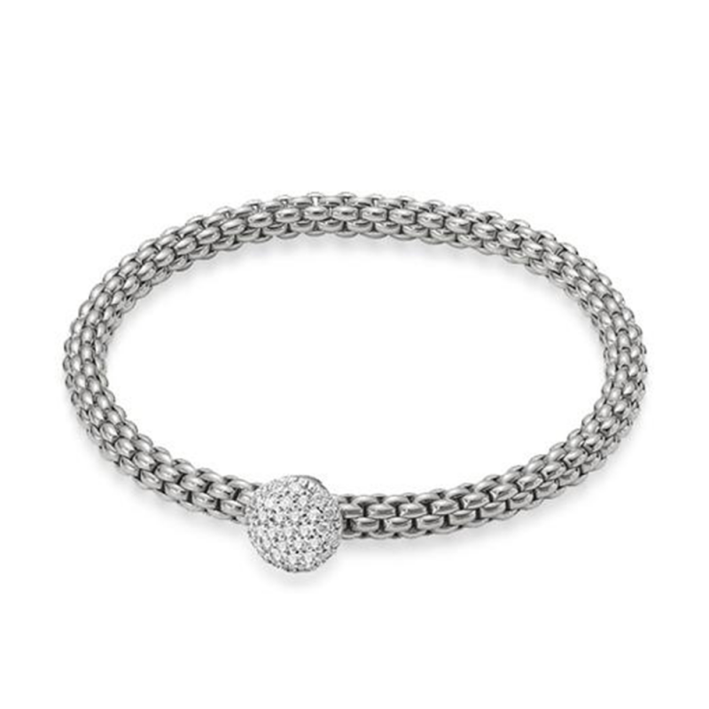 Bracciale Fope in oro e diamanti | De Wrachien Gioielli