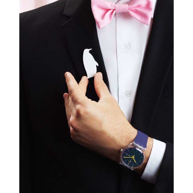 Orologio Swatch New Gent POLAPURPLE AGAIN SO29K703 | De Wrachien Gioielli