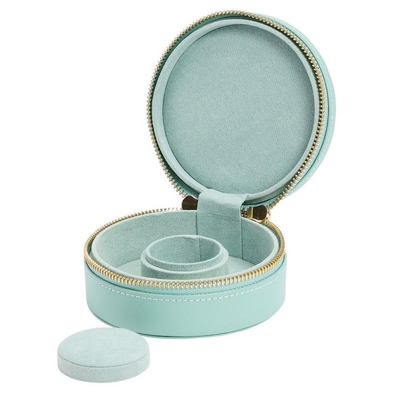 Portagioie SOPHIA MINI ROUND ZIP CASE JADE | DeWrachien Gioielli