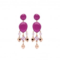 Orecchin in argento Rosso Prezioso RIVER NIAGARA | De Wrachien Gioielli