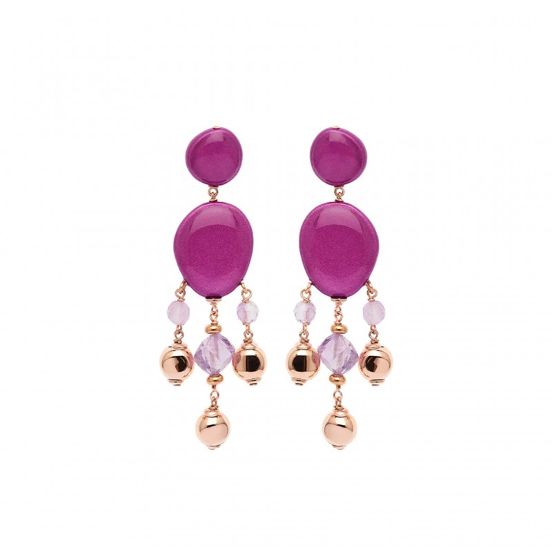 Orecchin in argento Rosso Prezioso RIVER NIAGARA | De Wrachien Gioielli