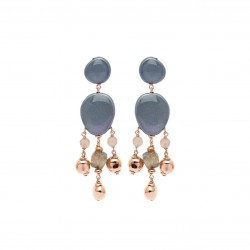 Orecchin in argento Rosso Prezioso RIVER NIAGARA | De Wrachien Gioielli