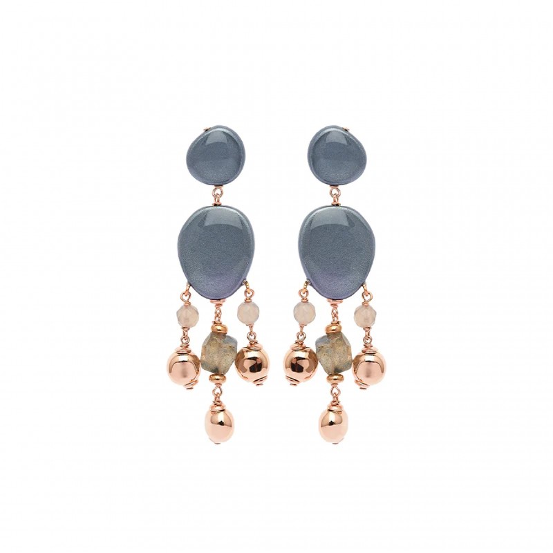 Orecchin in argento Rosso Prezioso RIVER NIAGARA | De Wrachien Gioielli