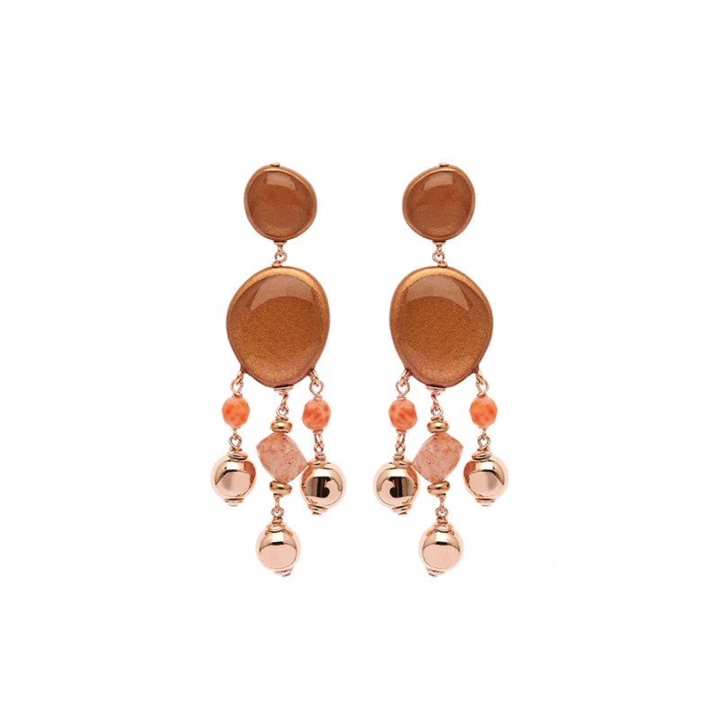 Orecchin in argento Rosso Prezioso RIVER NIAGARA | De Wrachien Gioielli