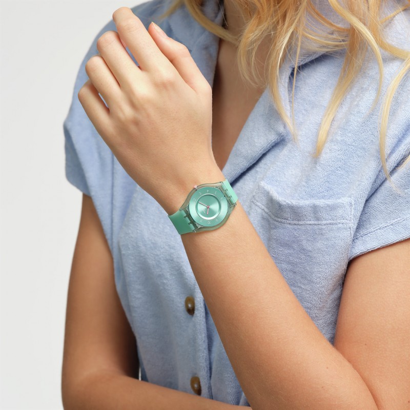 Orologio Swatch PASTELICIOUS TEAL SS08L100 | De Wrachien Gioielli
