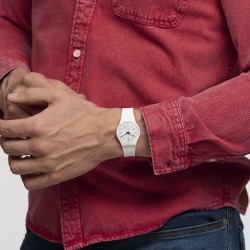 Orologio Swatch Original Gent WHITE BISHOP AGAIN SO28W106-S14 | De Wrachien Gioielli