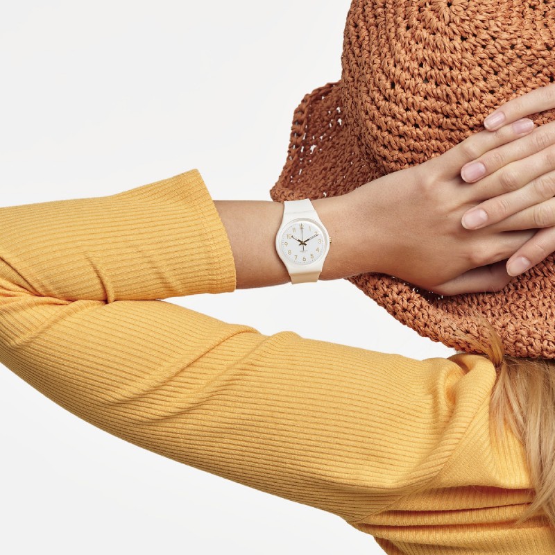 Orologio Swatch Original Gent WHITE BISHOP AGAIN SO28W106-S14 | De Wrachien Gioielli