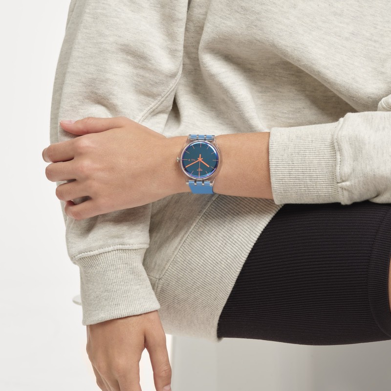 Orologio Swatch New Gent POLABLUE SO29K702 | De Wrachien Gioielli