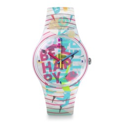 Orologio Swatch GO HAPPY SUOZ196 | De Wrachien Gioielli