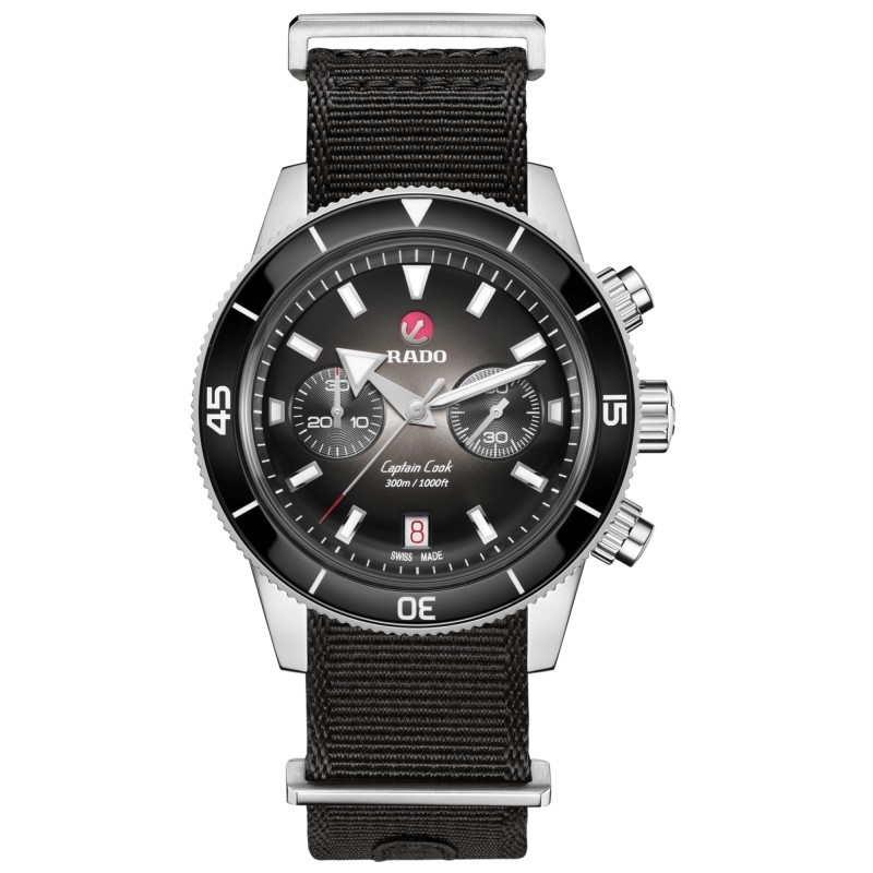 CAPTAIN COOK AUTOMATIC CHRONOGRAPH NERO