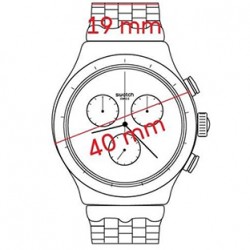 Cinturino Originale Swatch Irony Chrono RHYTMIC BLUE AYCS575G | De Wrachien Gioielli